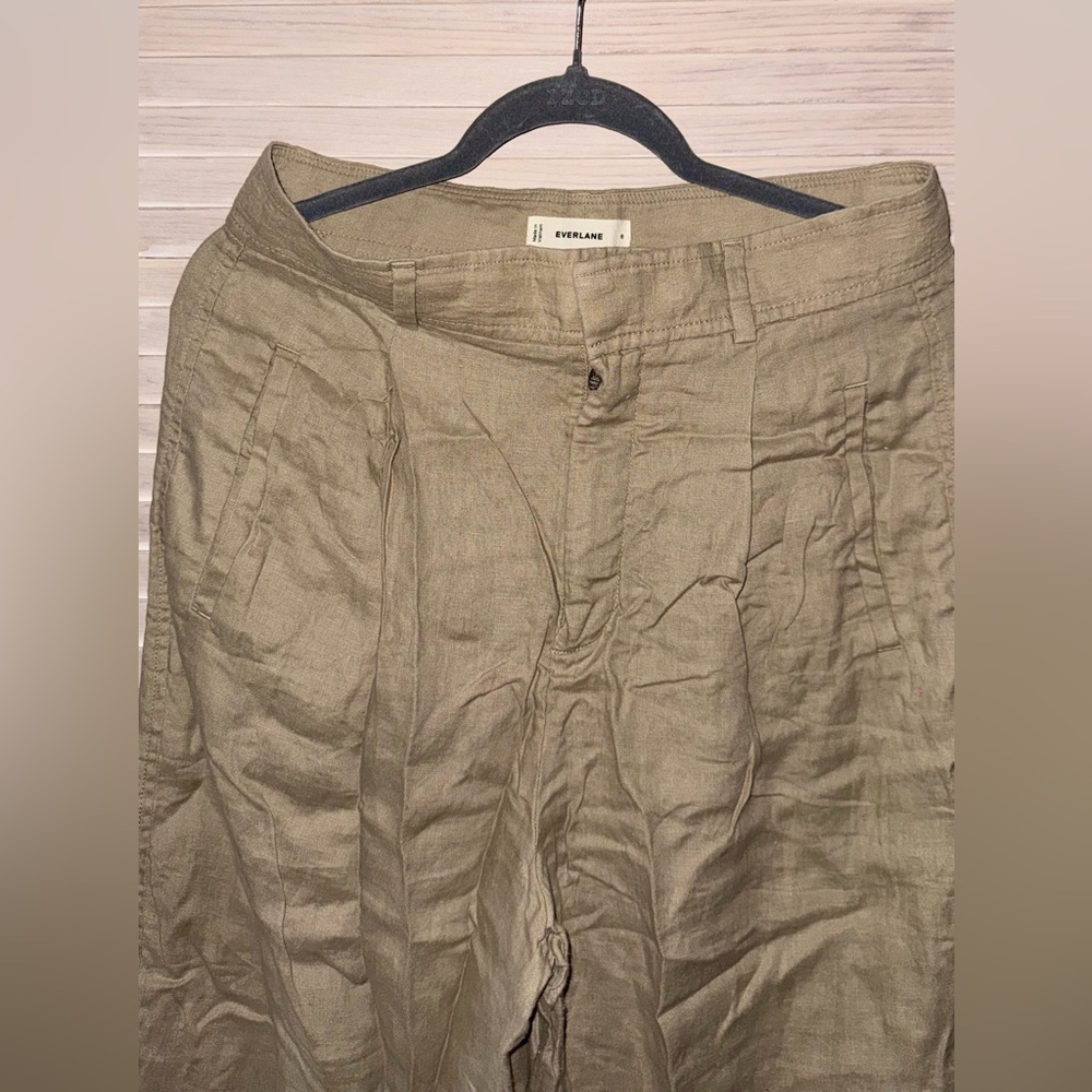 Everlane The Linen Way-High Drape Pant